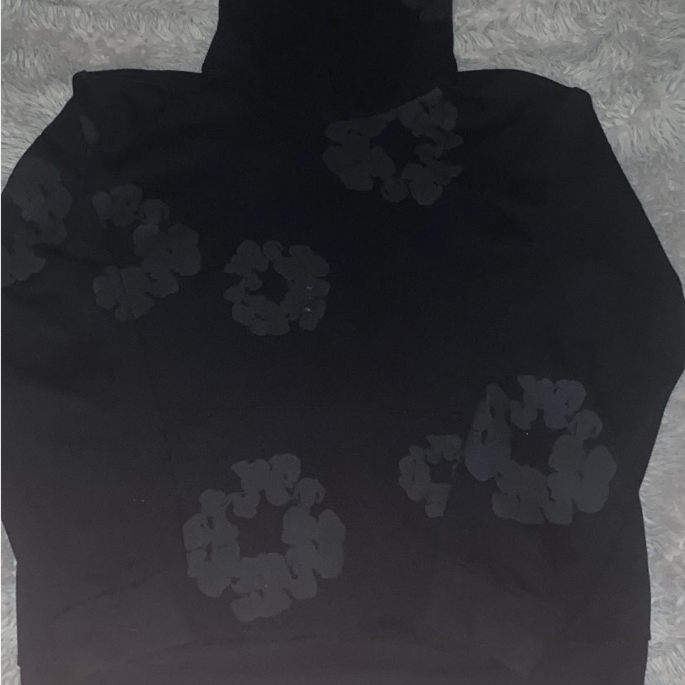 Elegant Black Floral Pattern Jacket